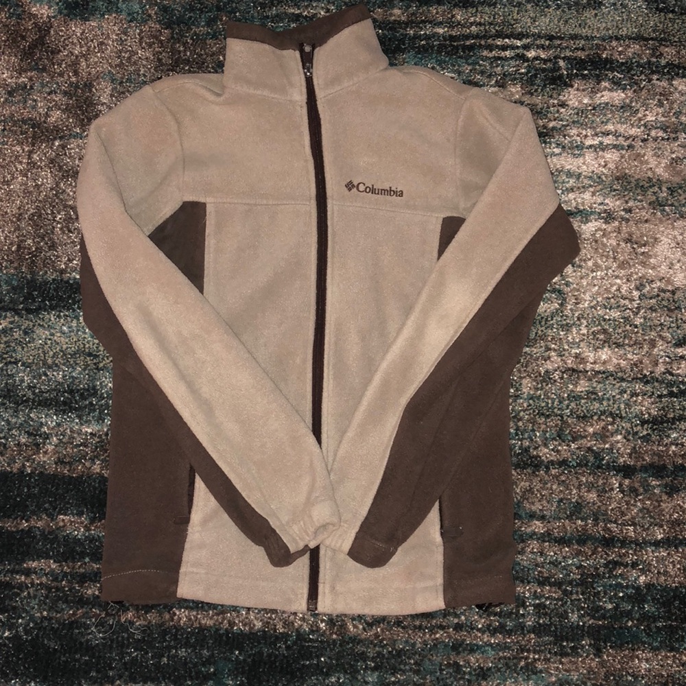 Tan Columbia fleece jacket